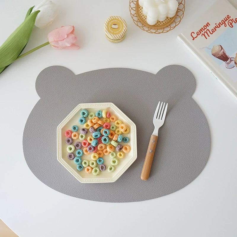 Children's Household Placemat Waterproof Oil-Proof Anti-Scald Insulated Table Mats