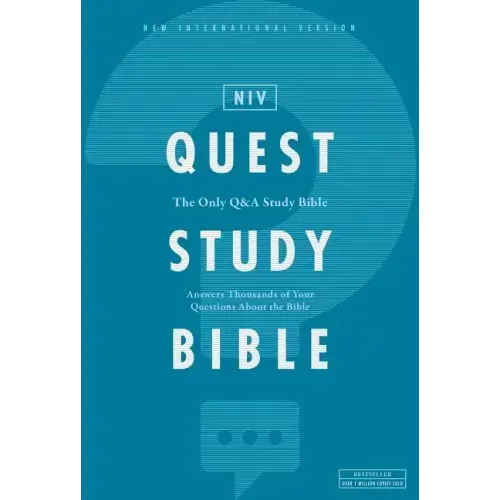 Niv, Quest Study Bible, Hardcover, Comfort Print: The Only Q and A Study Bible