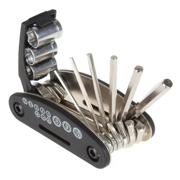 16 in 1 Multifunction Folding Bicycle Repair Combination Tools, 16 in 1