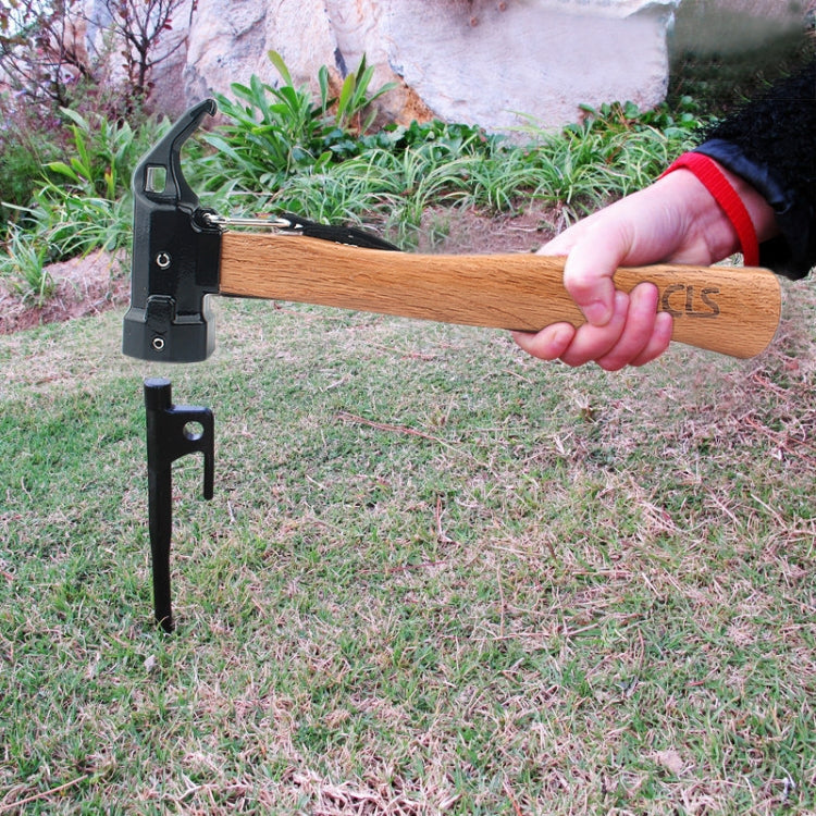 CLS-Outdoor Hexagonal Brass Brass Multi-function Nail Puller Shark Hammer, Shark Hammer