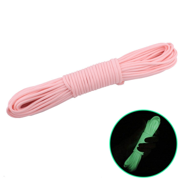 20m 9-Core Nylon+Polyester Full-light Outdoor Camping Tent Rescue Bundled Fluorescent Climbing Rope, 20m Yellow, 20m Orange, 20m Pink, 20m Green, 20m Blue, 20m White
