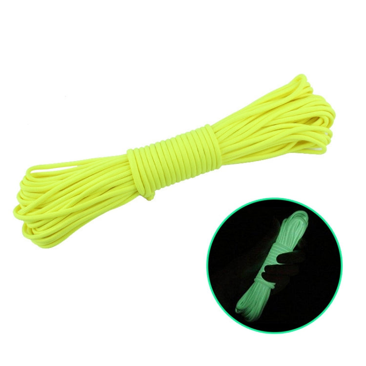 20m 9-Core Nylon+Polyester Full-light Outdoor Camping Tent Rescue Bundled Fluorescent Climbing Rope, 20m Yellow, 20m Orange, 20m Pink, 20m Green, 20m Blue, 20m White