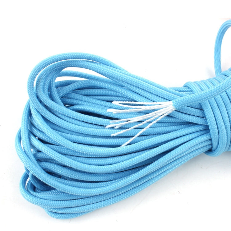 20m 9-Core Nylon+Polyester Full-light Outdoor Camping Tent Rescue Bundled Fluorescent Climbing Rope, 20m Yellow, 20m Orange, 20m Pink, 20m Green, 20m Blue, 20m White