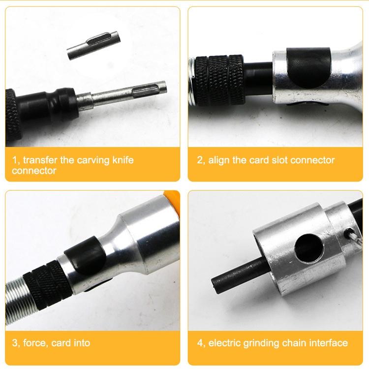 Electric Carving Knife Woodwork Tools Graver with Spanner & Flexible Shaft, with Spanner, with Spanner & Flexible Shaft