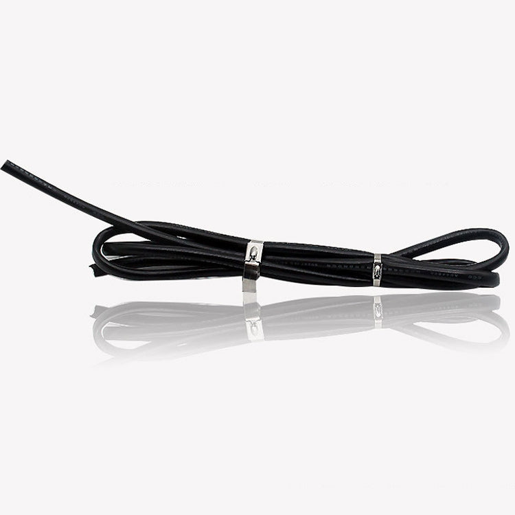 100 PCS 4.6x100mm Stainless Steel Metal Cable Ties Tie Zip Wrap Exhaust Heat Straps Induction Pipe, 4.6x100mm