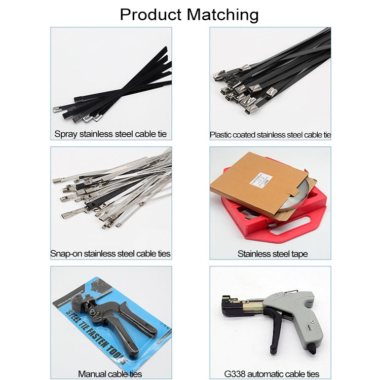 100 PCS 4.6x100mm Stainless Steel Metal Cable Ties Tie Zip Wrap Exhaust Heat Straps Induction Pipe, 4.6x100mm