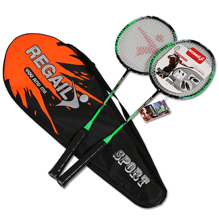 REGAIL 8019 2 PCS Carbon Durable Badminton Racket for Beginners