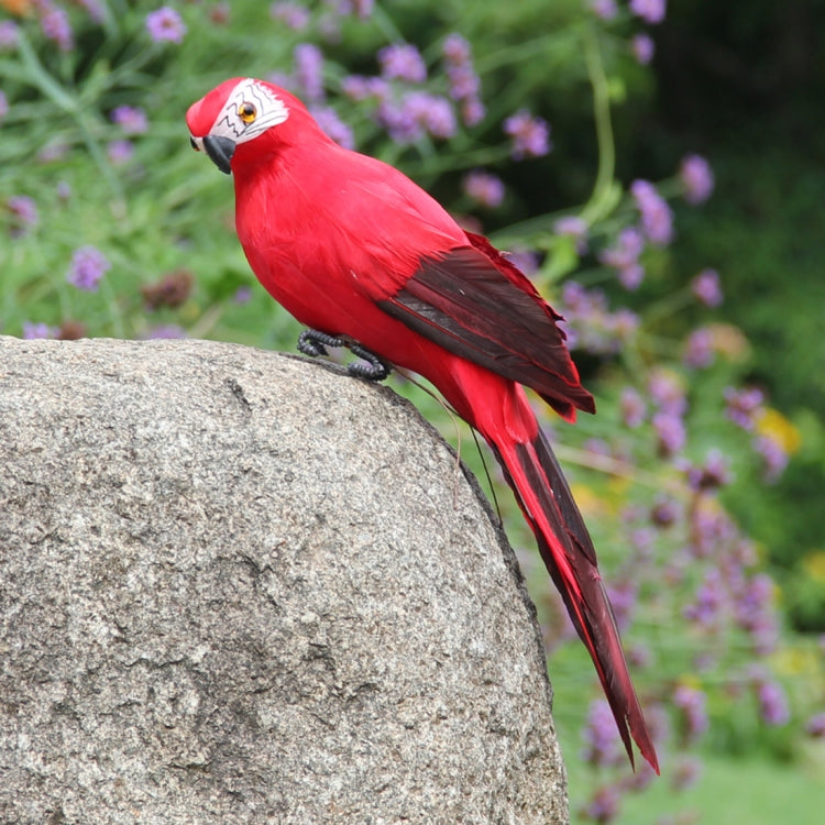 35cm Simulation Parrot Simulation Macaw Horticultural Decoration, 35cm (White), 35cm (Yellow), 35cm (Green), 35cm (Blue), 35cm (Red), 35cm (Rose Red)