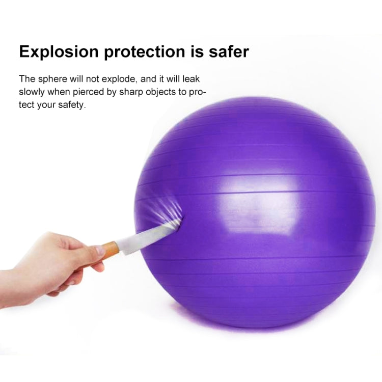 Thickening Explosion-proof Big Yoga Ball Sport Fitness Ball Environmental Pregnant Yoga Ball, Diameter: 65cm, 65cm(Purple), 65cm(Pink), 65cm(Blue)