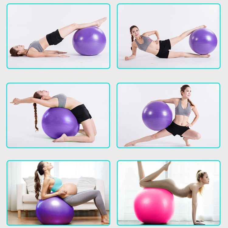 Thickening Explosion-proof Big Yoga Ball Sport Fitness Ball Environmental Pregnant Yoga Ball, Diameter: 65cm, 65cm(Purple), 65cm(Pink), 65cm(Blue)