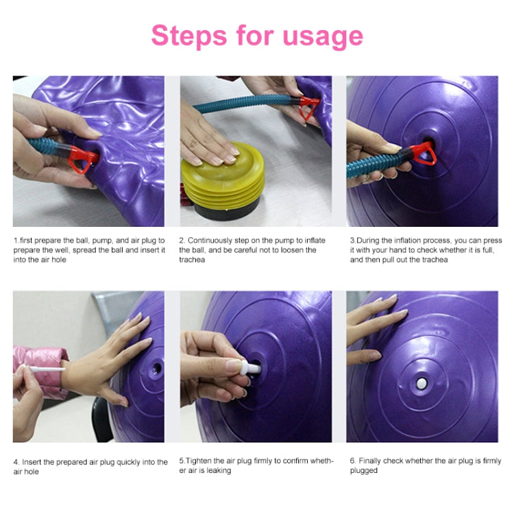 Thickening Explosion-proof Big Yoga Ball Sport Fitness Ball Environmental Pregnant Yoga Ball, Diameter: 65cm, 65cm(Purple), 65cm(Pink), 65cm(Blue)