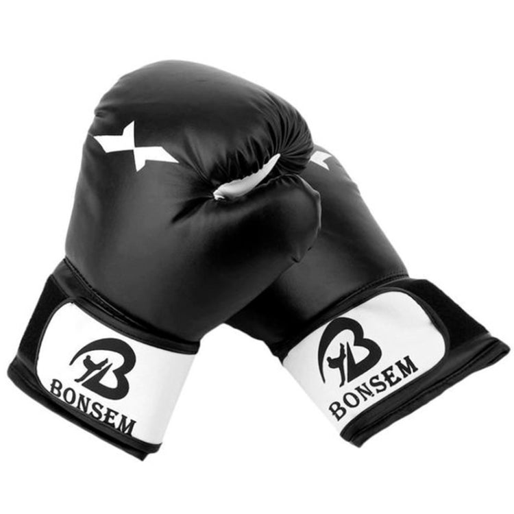 BONSEM Training Boxing Gloves for Adults, C1 Black, C1 Red