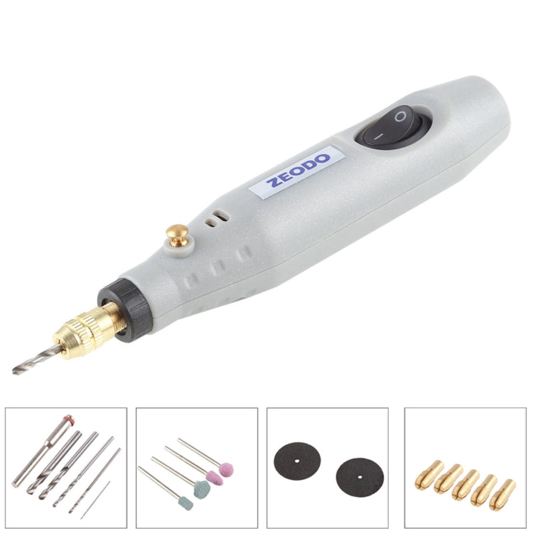 ZEODO ZD6000 Mini Electric Grinder Drill, AC 220V / DC12V, US Plug, ZD6000