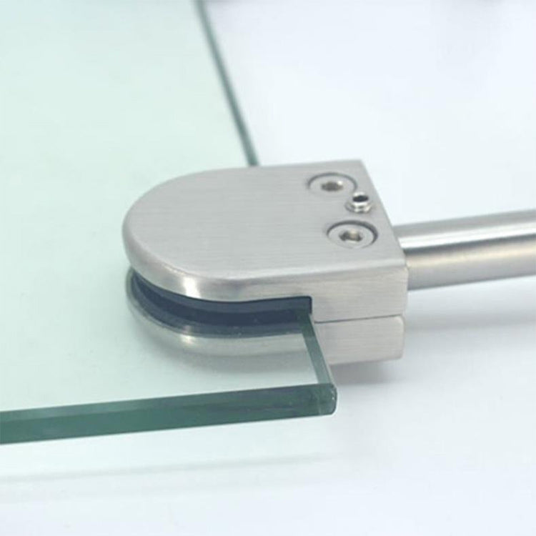 201 Stainless Steel Glass Fish Mouth Support Rod Fixing Clip with 14x60mm Rod, Specification: S, S, with 14x60mm Rod