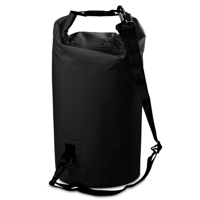 Outdoor Waterproof Double Shoulder Bag Dry Sack PVC Barrel Bag, Capacity: 20L, Capacity: 20L (Green), Capacity: 20L (Sky Blue), Capacity: 20L (Yellow), Capacity: 20L (Black), Capacity: 20L (Dark Blue), Capacity: 20L (Orange), Capacity: 20L (Pink)