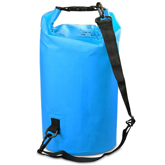 Outdoor Waterproof Double Shoulder Bag Dry Sack PVC Barrel Bag, Capacity: 20L, Capacity: 20L (Green), Capacity: 20L (Sky Blue), Capacity: 20L (Yellow), Capacity: 20L (Black), Capacity: 20L (Dark Blue), Capacity: 20L (Orange), Capacity: 20L (Pink)