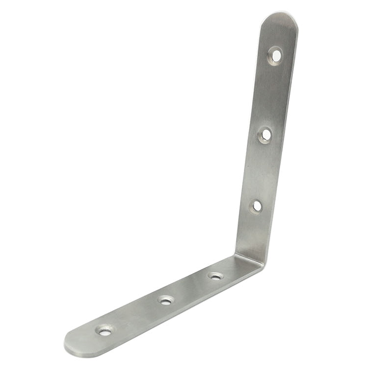 2pcs Stainless Steel 90 Degree Angle Bracket,Corner Brace Joint Bracket Fastener Furniture Cabinet Screens Wall (125mm), 125mm (2pcs)