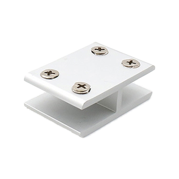 Aluminum Alloy Glass Combination Clamp Cabinet Partition Fixing Clip, 180 degrees Cliped 10-12mm, 180 degrees Cliped 10-12mm