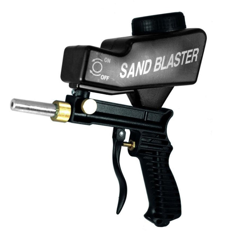 Portable Black Gravitational Sandblasting Machine Mini Rust-proof Sandblaster, Black