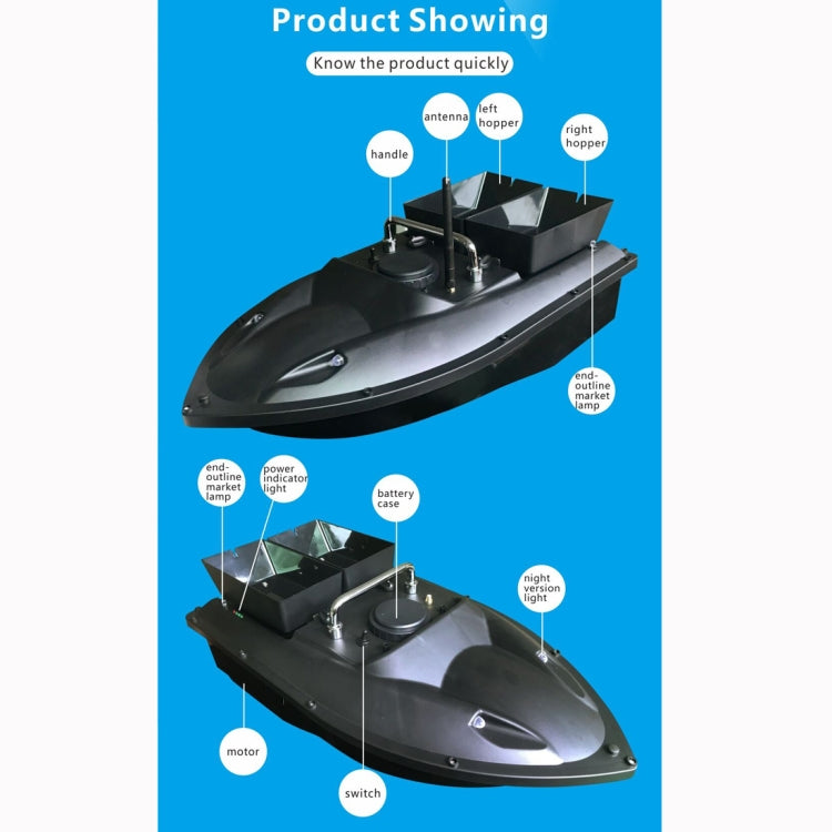 D13C Multi-function Double Warehouse Remote Control Nesting Ship Fishing Bait Boat, D13C