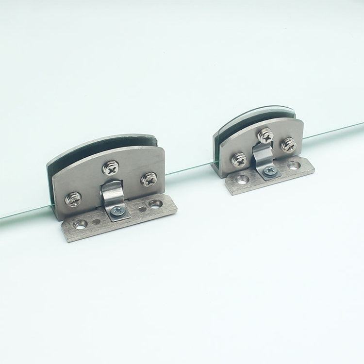Open Hole Free Brushed Surface Glass Hinge, Size: S, 3-7mm, S