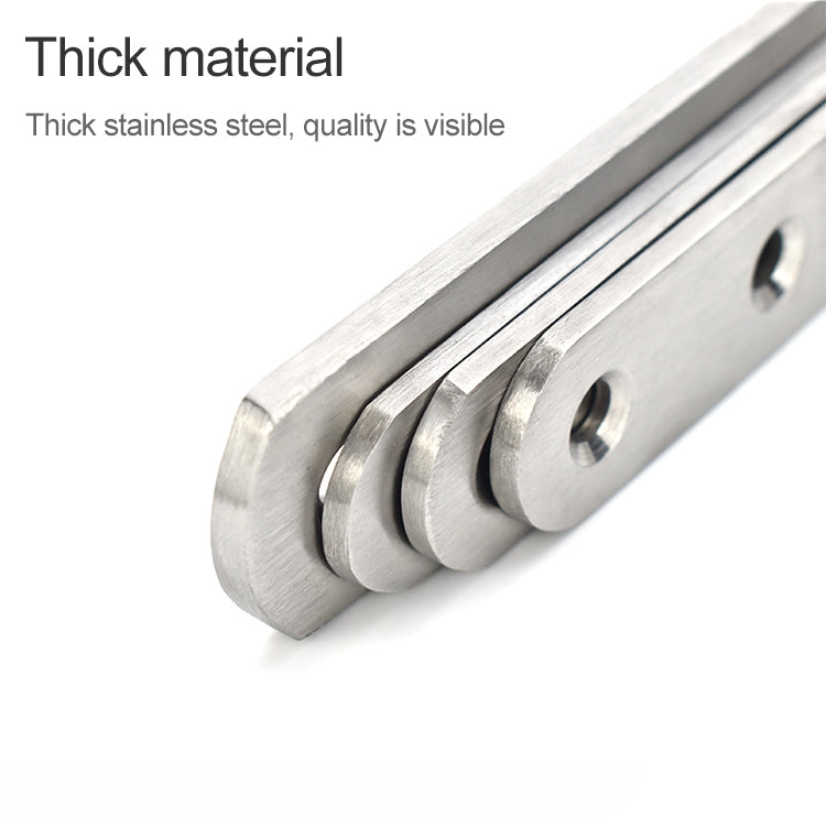 40 PCS Stainless Steel Connection Code Straight Connecting Piece, Number: 4, 4