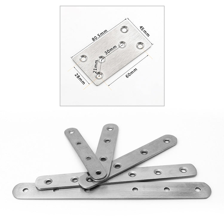 10 PCS Stainless Steel Connection Code Straight Connecting Piece, Number: 13, 13