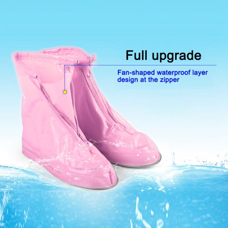Fashion Children PVC Non-slip Waterproof Thick-soled Shoe Cover Size: M, Size: M