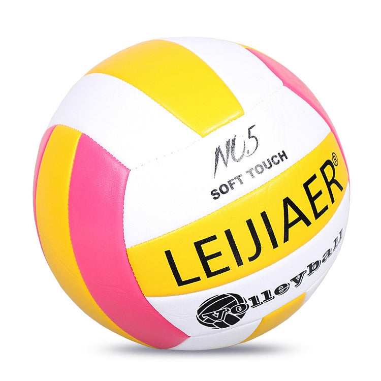 LEIJIAER LVB400 No.5 Explosion-proof Soft Volleyball Indoor Beach Practice Volleyball, Diameter: 21.5cm