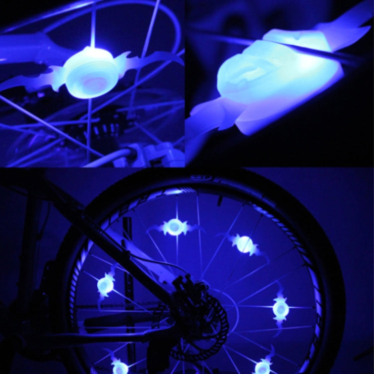 2 PCS Bicycle Wheels Willow Spoke Lights Decoration Colorful LED Night Riding Light