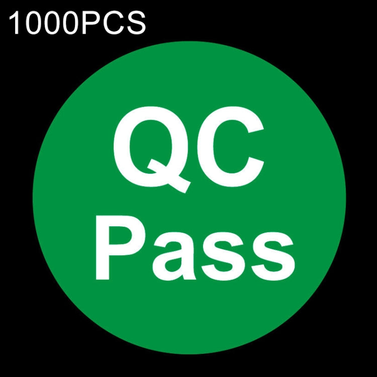 1000 PCS Round Shape QC Pass Sticker QC Pass Label