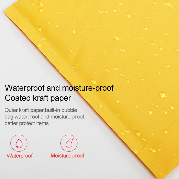 100pcs Kraft Paper Envelope Bag Express Bubble Bag Packaging Bag, Size: 15x18+4cm, 15x18+4cm