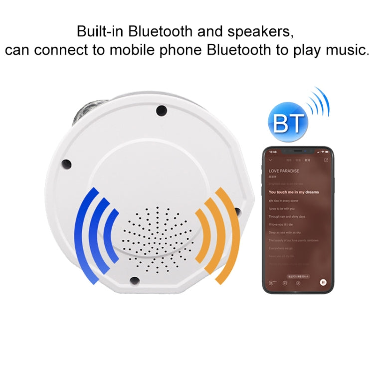 3 in 1 Bluetooth Music Starry Sky Projection Night Light with Remote Control