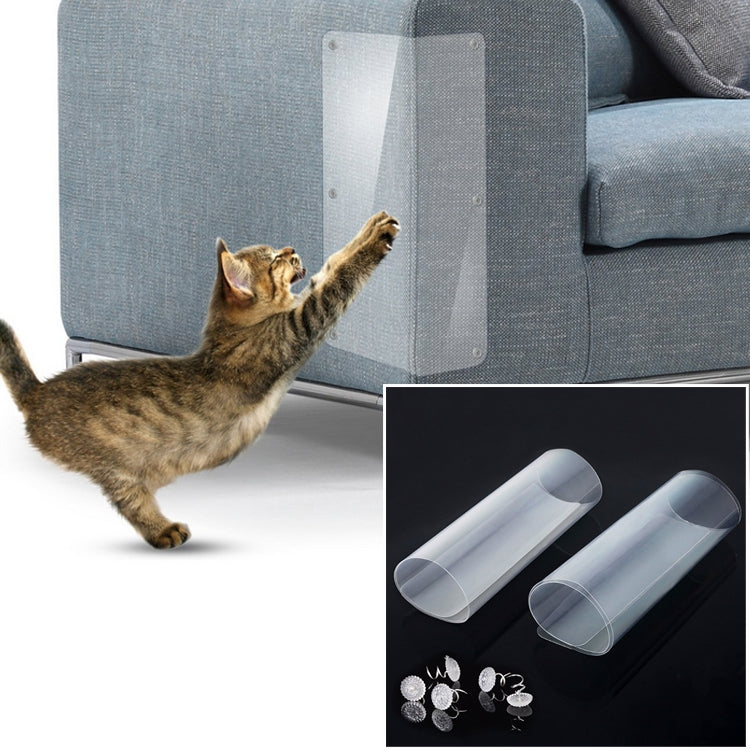 2pcs/pack Cat Scratch Protection PVC Sofa Anti-scratch Stickers , Size: 30x45cm, Size: 30x45cm