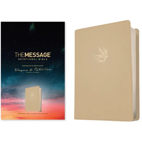 The Message Devotional Bible (Leather-Look, Driftwood Dove): Featuring Notes and Reflections from Eugene H. Peterson