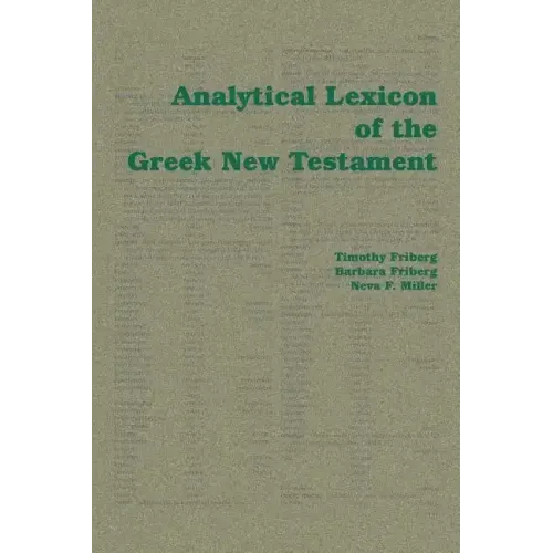 Analytical Lexicon of the Greek New Testament