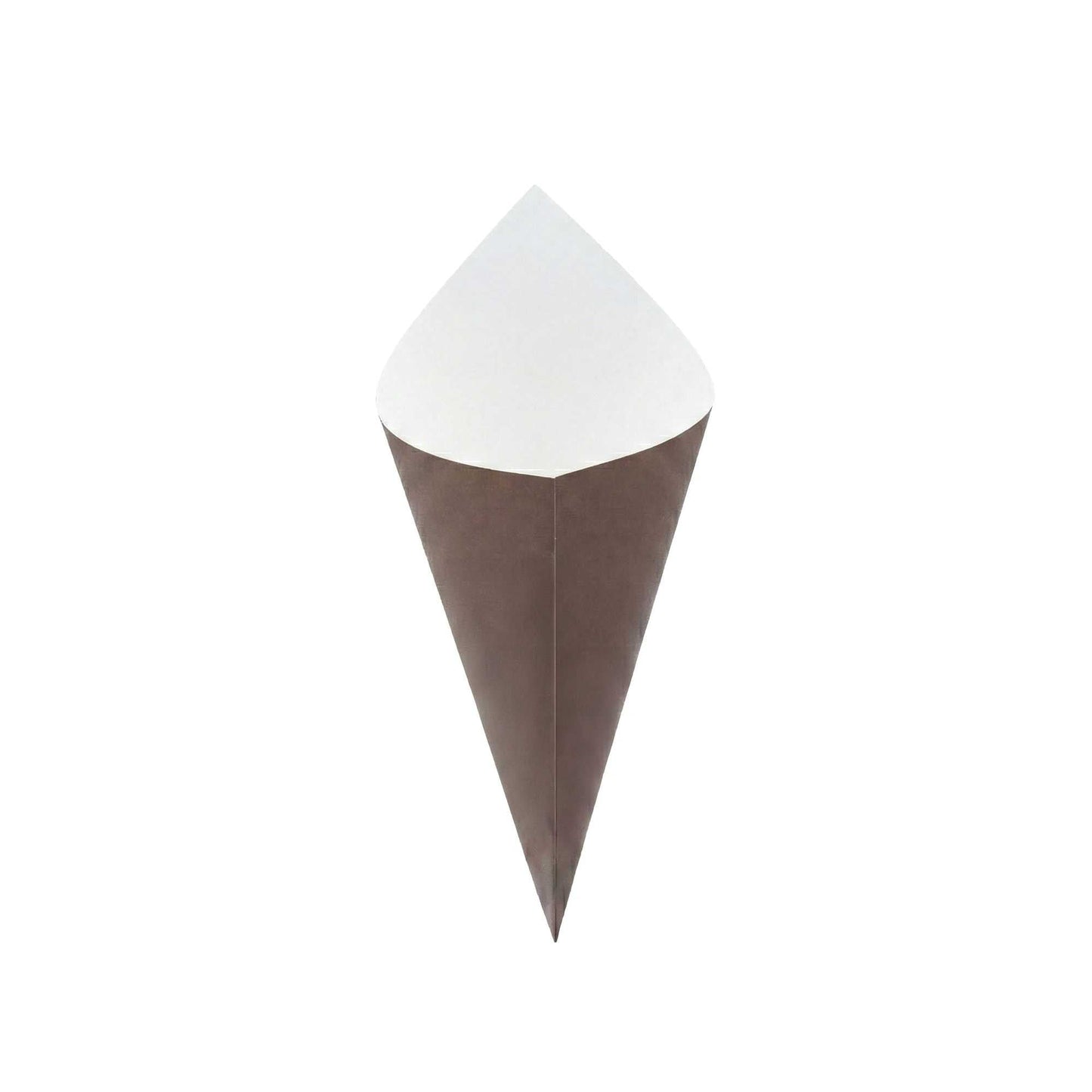 Cone Tek Black Paper Food Cone - 11 1/2" x 5 1/2" - 100 count box