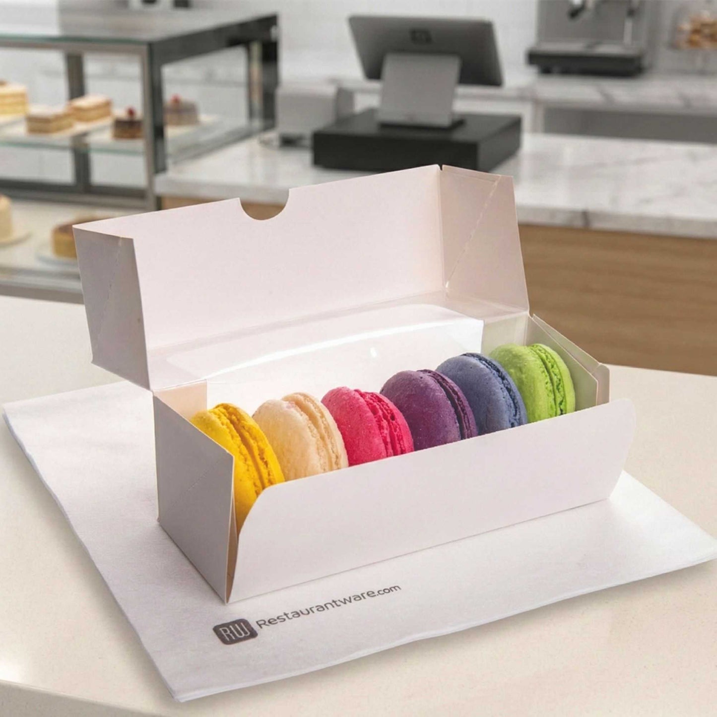Luxenap Square Pure White Paper Napkin - Super Lux - 15 3/4" x 15 3/4" - 25 count box