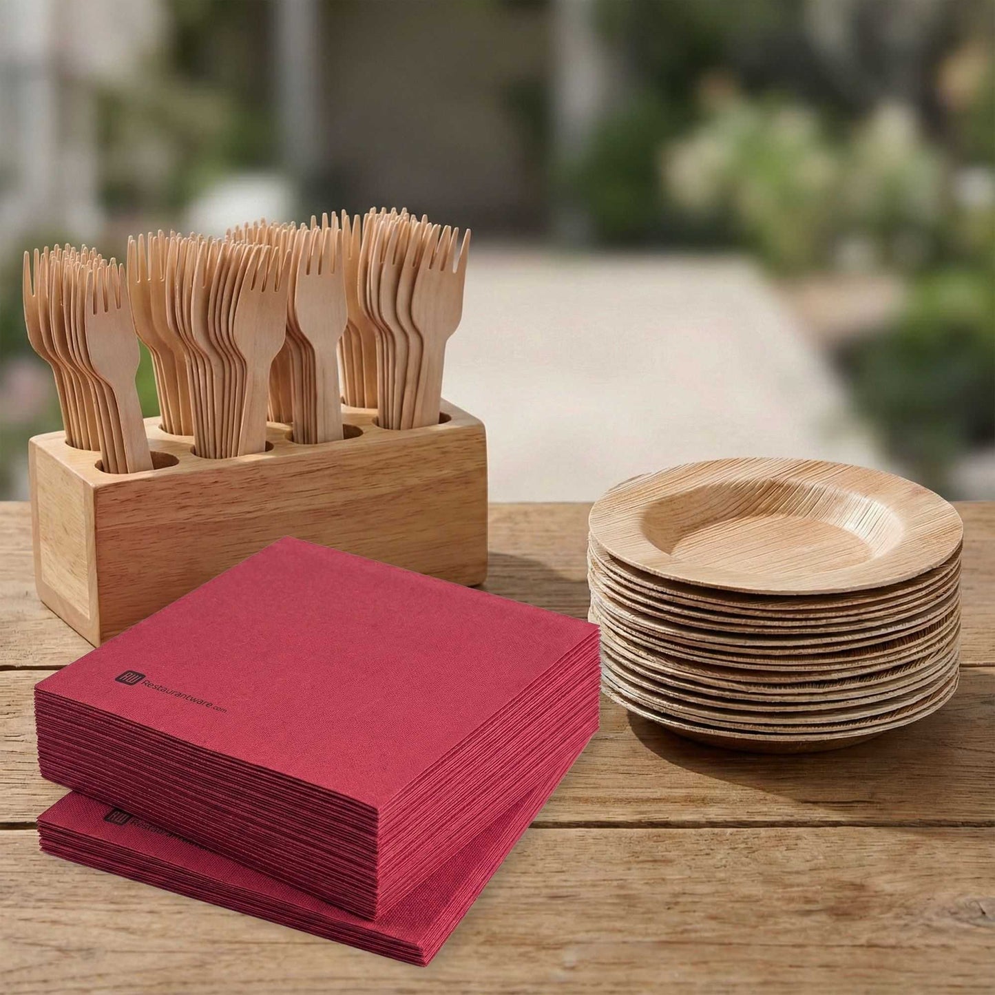 Luxenap Square Bordeaux Paper Napkin - Air Laid - 15 3/4" x 15 3/4" - 25 count box