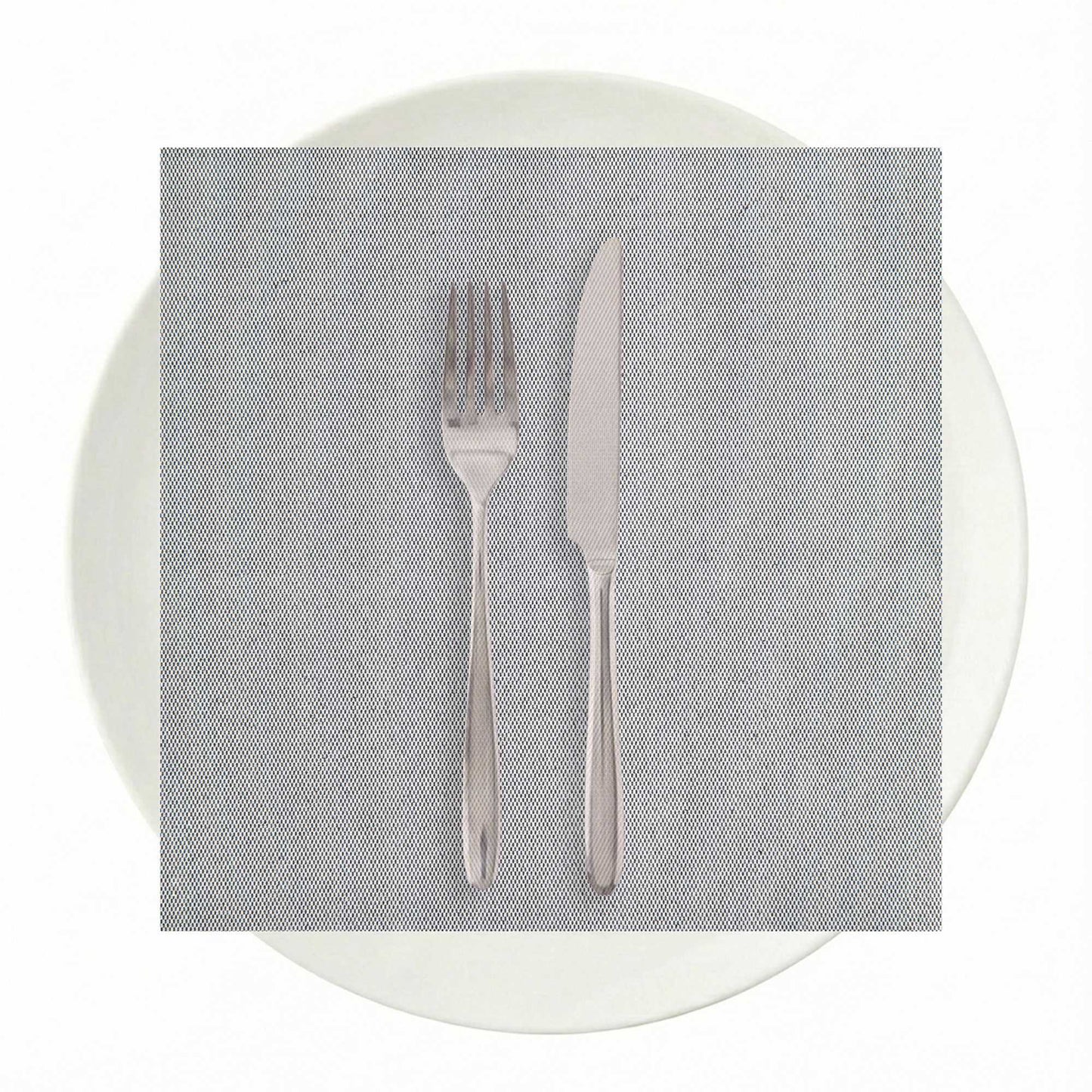 Luxenap Square Black Denim Paper Napkin - Air Laid - 15 3/4" x 15 3/4" - 25 count box