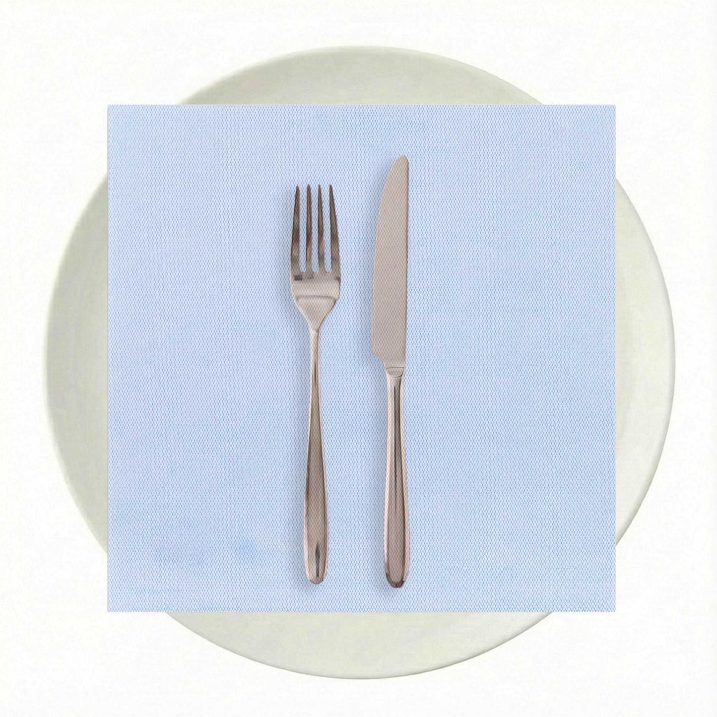 Luxenap Square Celeste Denim Paper Napkin - Air Laid - 15 3/4" x 15 3/4" - 25 count box