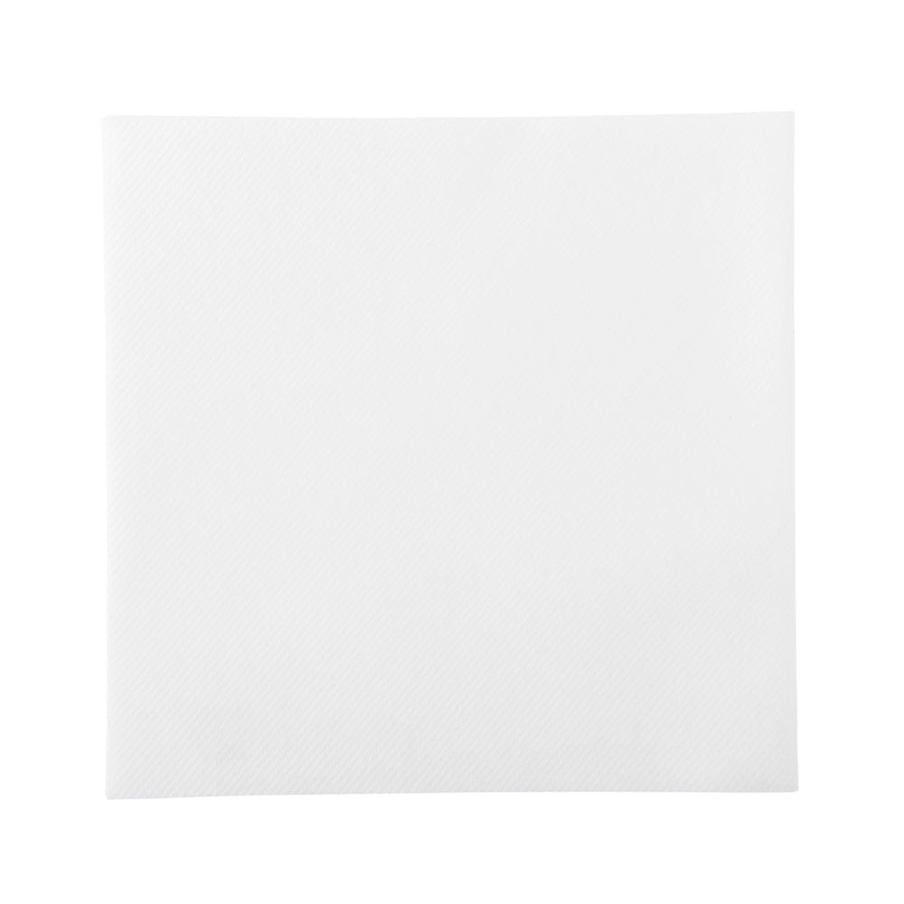Luxenap Square White Paper Napkin - Micropoint, 3-Ply - 15 3/4" x 15 3/4" - 50 count box