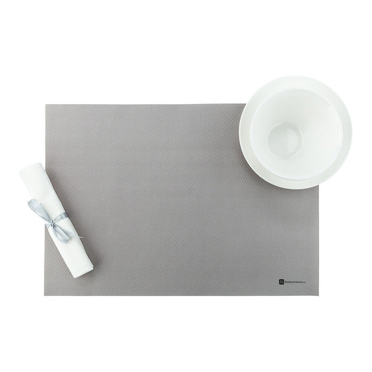 Chef 101 Rectangle Gray Paper Placemat - Heavy Weight, Single-Use - 20" x 14" - 1000 count box