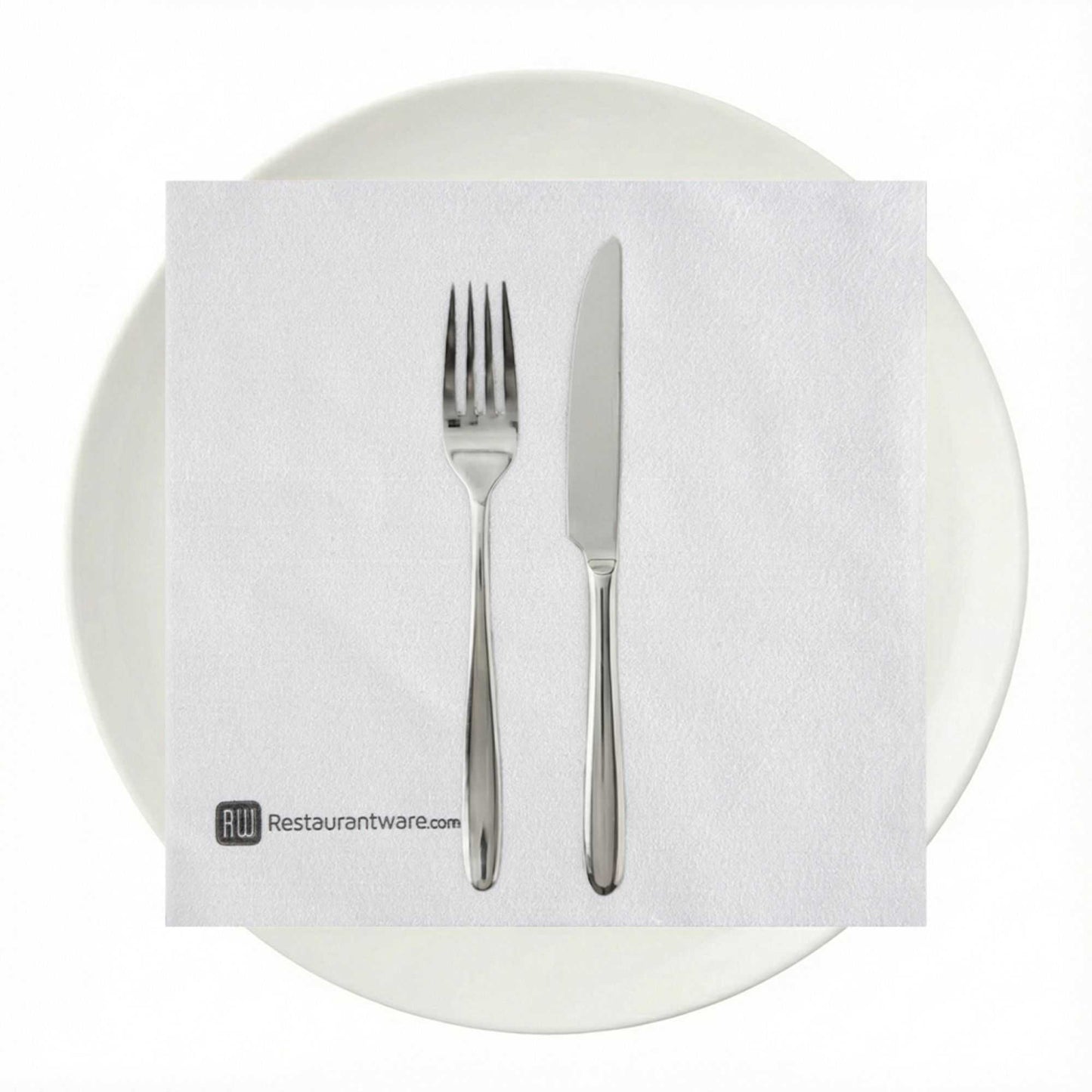 Luxenap Square Pure White Paper Napkin - Super Lux - 15 3/4" x 15 3/4" - 600 count box