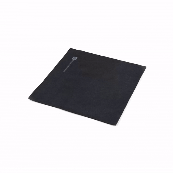 Luxenap Square Pure Black Paper Napkin - Air Laid - 15 3/4" x 15 3/4" - 600 count box