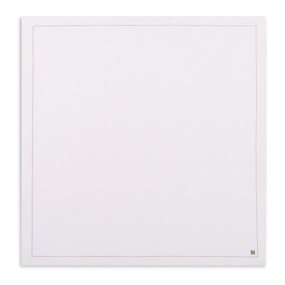 Luxenap Square Ecru Cotton Meal Napkin - Organic , Disposable - 8 3/4" x 8 3/4" - 50 count box