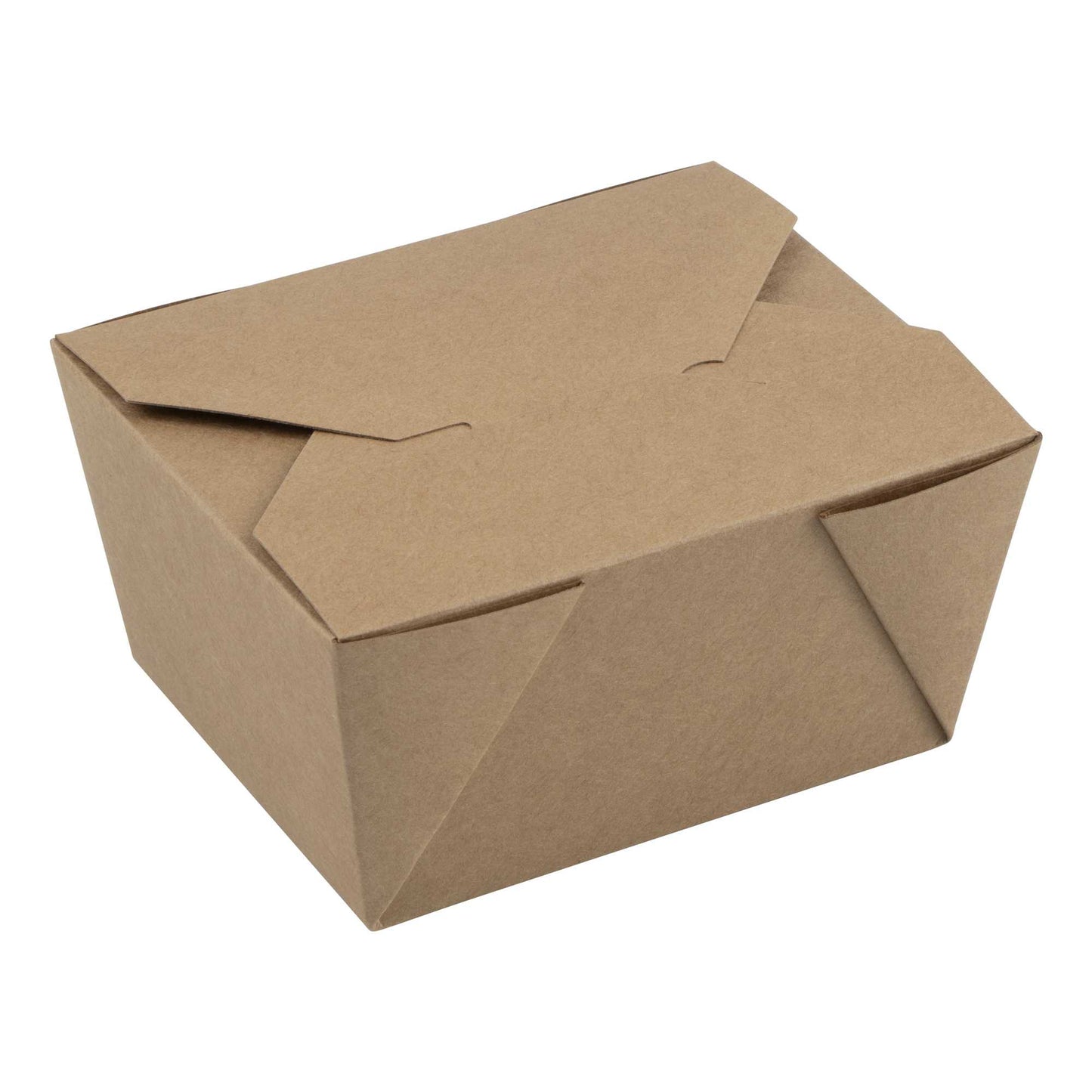 Bio Tek 30 oz Rectangle Kraft Paper #1 Bio Box Take Out Container - 5" x 4" x 2 1/2" - 200 count box