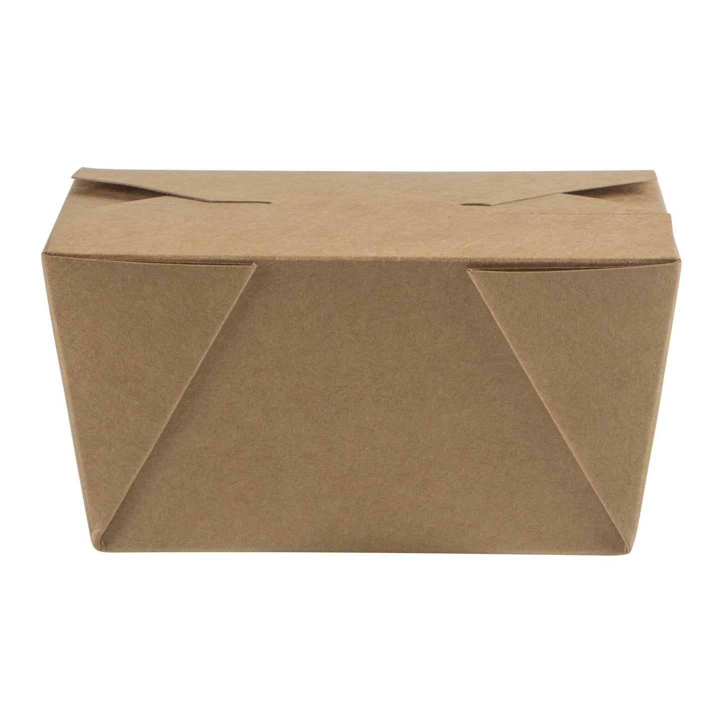 Bio Tek 30 oz Rectangle Kraft Paper #1 Bio Box Take Out Container - 5" x 4" x 2 1/2" - 200 count box