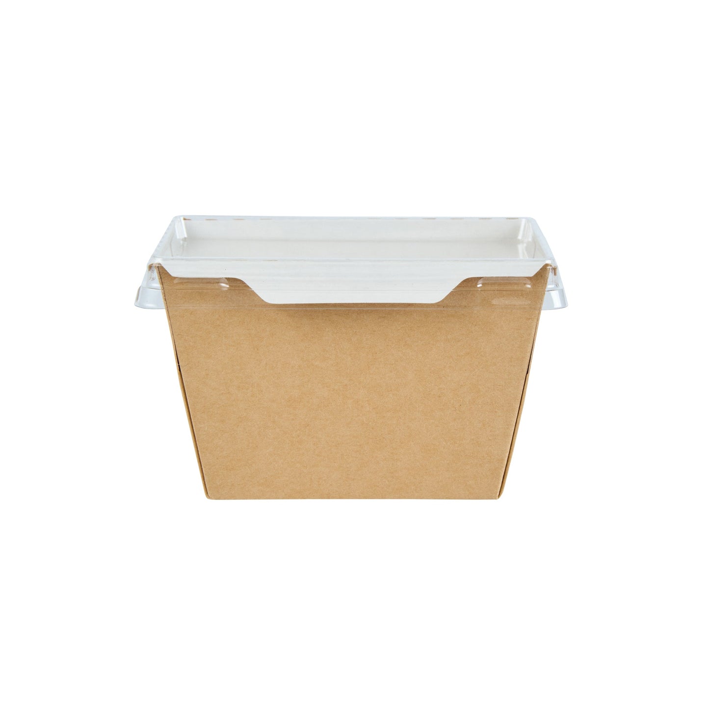Cafe Vision Rectangle Clear Plastic Lid - Fits Small Click Lock Container - 200 count box