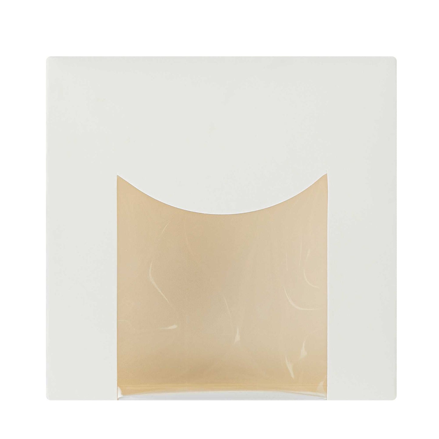 Cafe Vision 11 oz Square White Paper Small Take Out Container - 4" x 4" x 1 1/2" - 200 count box